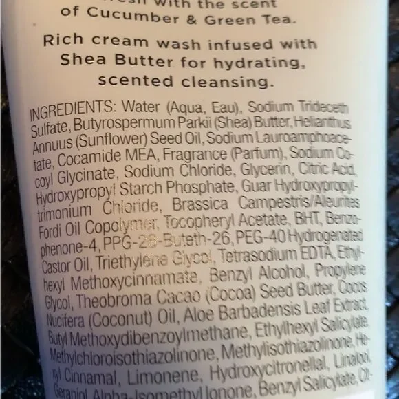 VICTORIA’S SECRET - NWT Cucumber & Green Tea Moisturizing Cream Body Wash. - Picture 6 of 12
